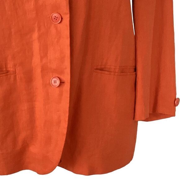 Sisley linen blazer small.  0682 - Picture 6 of 9